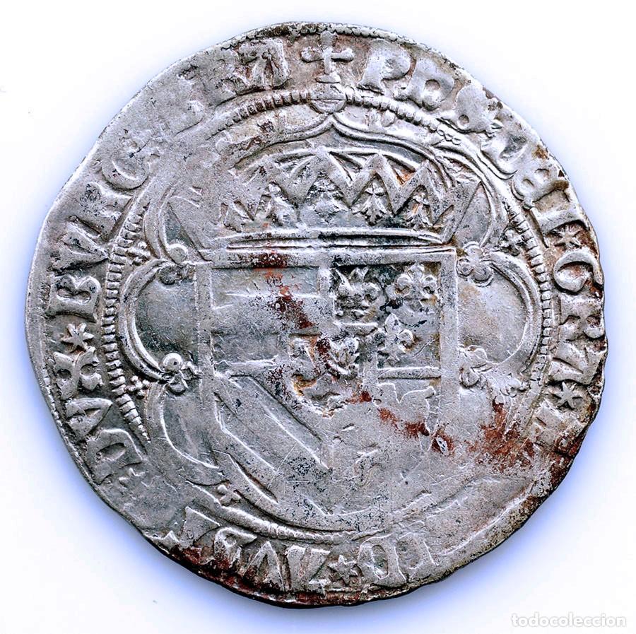 Monedas de Espa&ntilde;a: SC. Spain-Felipe I &rdquo;El Hermoso&rdquo; Doble Patard 1503 Amberes. Plata 3 g.