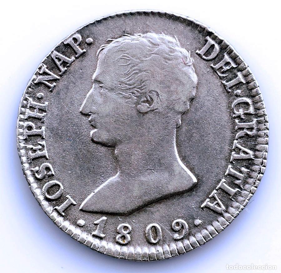 Monedas de Espa&ntilde;a: SC-Spain-Jose Napole&oacute;n. 4 reales 1809 AI. Madrid. MBC+/VF+ Plata 5,86 g.