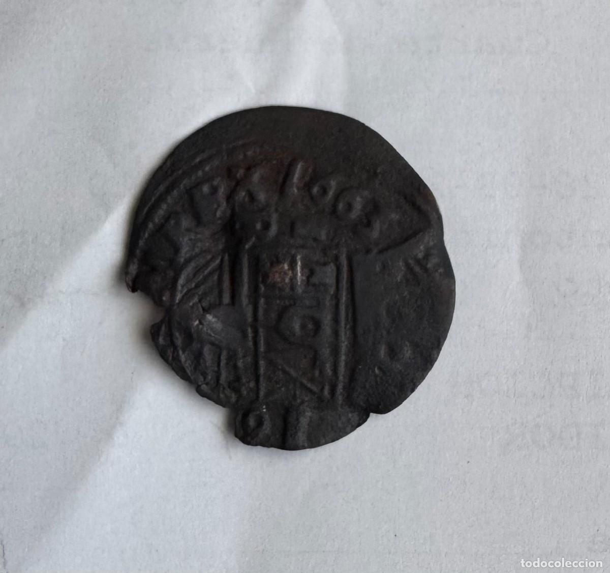 Monedas de Espa&ntilde;a: RESELLO DE 4 MARAVEDIS - FELIPE IV (1661-1663) ERROR DE ACU&Ntilde;ACI&Oacute;N A MOLINO