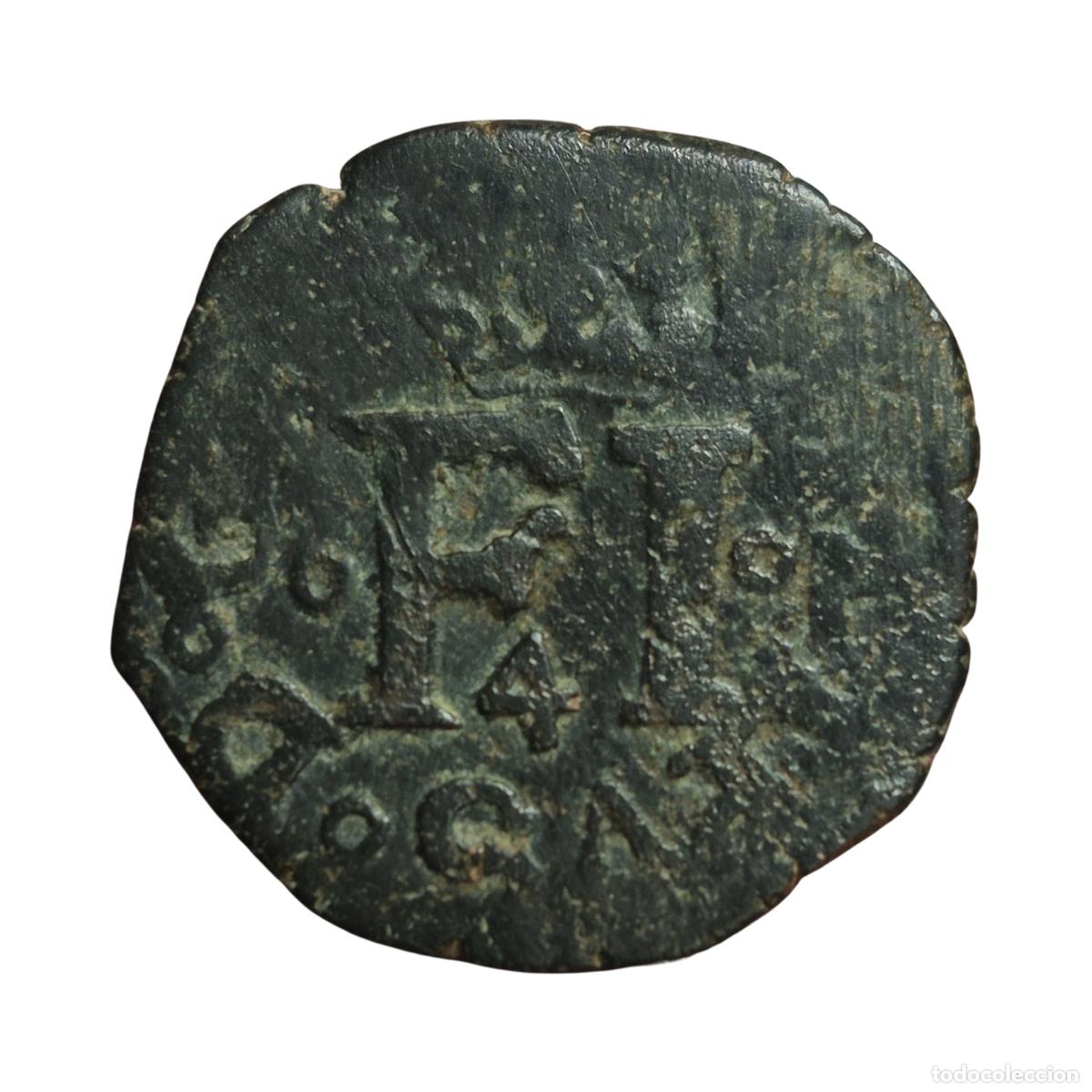Monedas de Espa&ntilde;a: NT/ FELIPE II 4 CORNADOS NAVARRA MUY RARA (E1445)