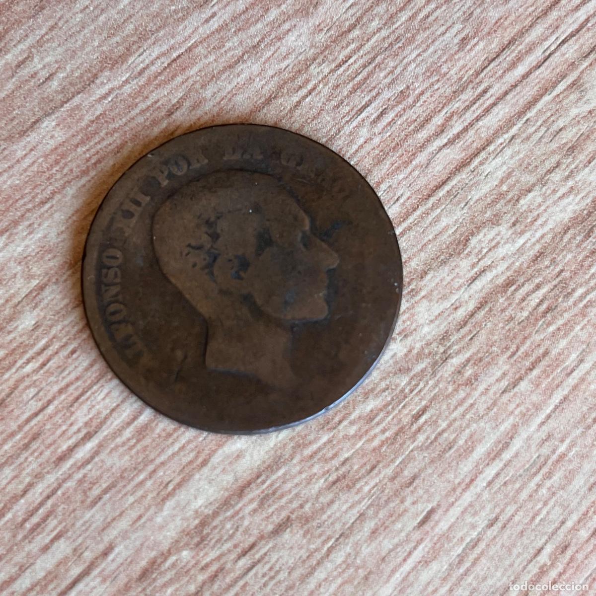 Monedas de Espa&ntilde;a: MONEDA DE 10 C&Eacute;NTIMOS DE PESETA ALFONSO XII - Foto 2