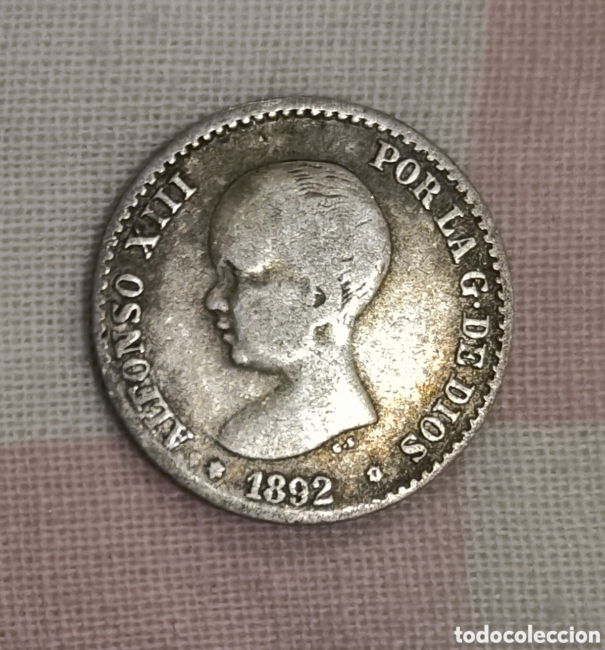 Monedas de Espa&ntilde;a: Moneda 50 c&eacute;ntimos Alfonso XIII 1892 - Foto 1