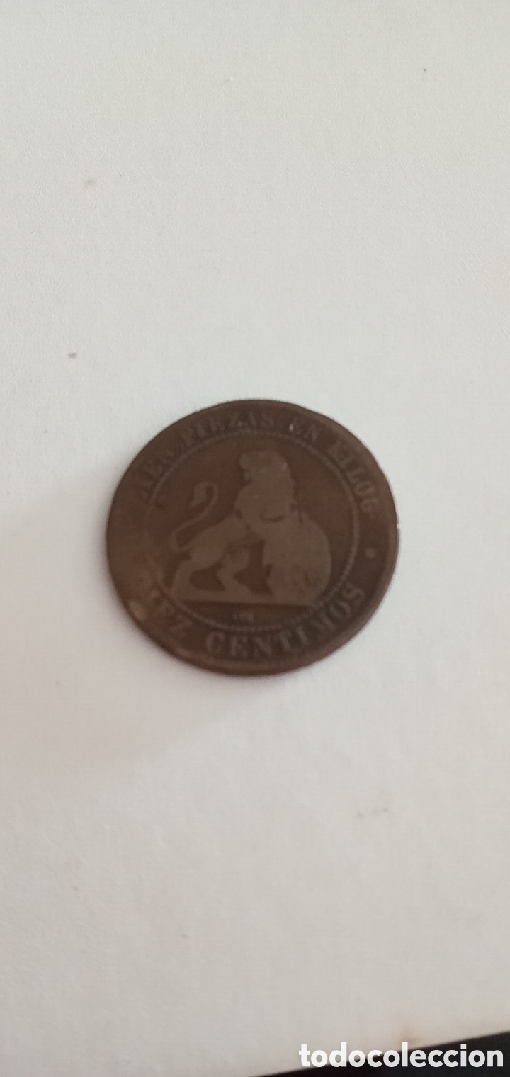 Monedas de Espa&ntilde;a: MONEDA DE 10 C&Eacute;NTIMOS 1870 UNA PERRA GORDA