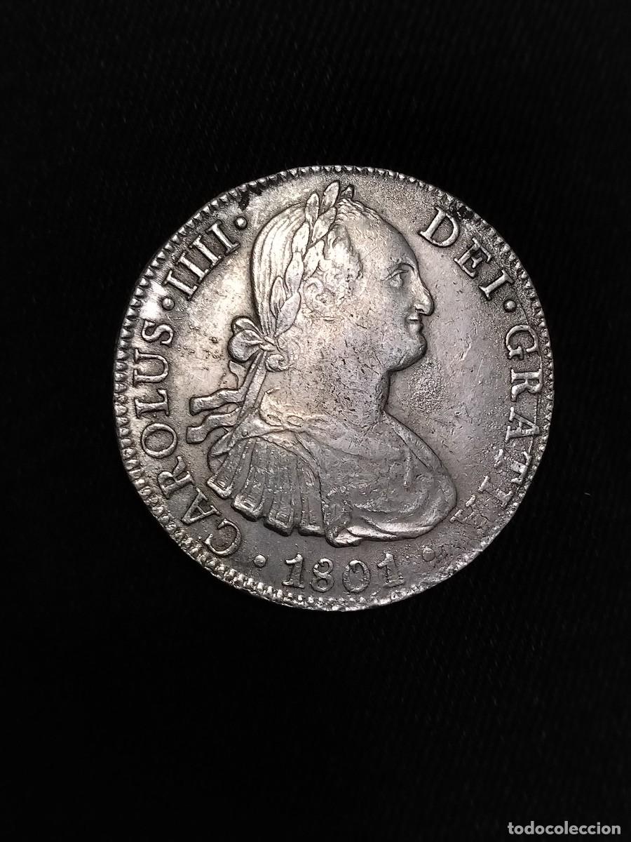Monedas de Espa&ntilde;a: Carlos IV 8 reales 1802 M&eacute;xico