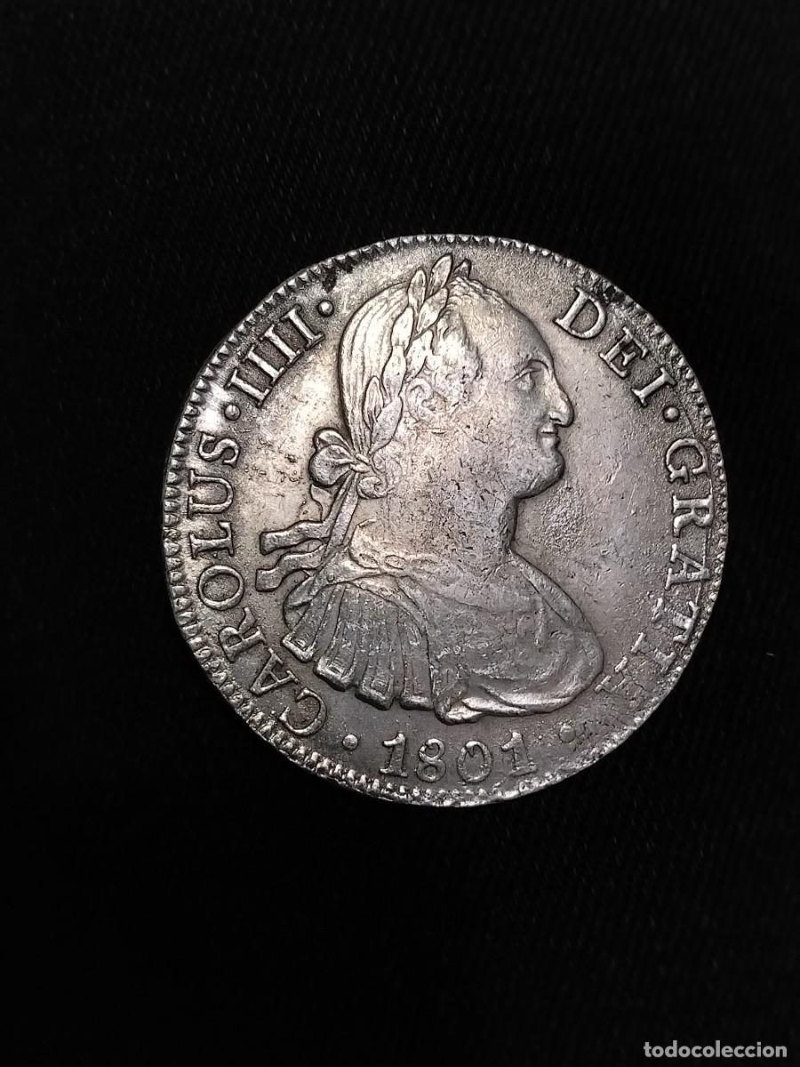 Monedas de Espa&ntilde;a: MBC+! Carlos IV 8 reales 1801 M&eacute;xico