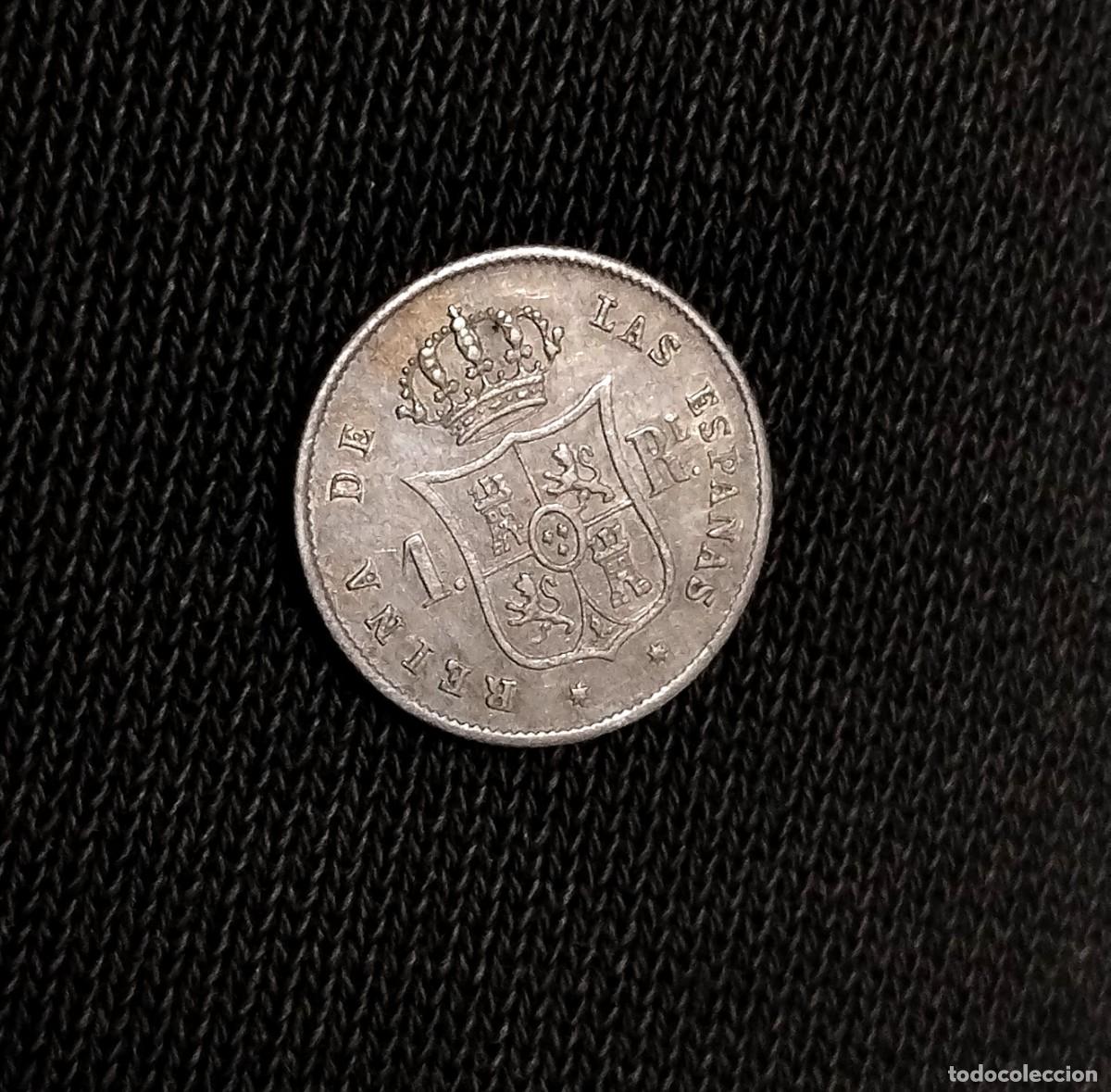 Monedas de Espa&ntilde;a: EBC! Isabel II 1 real 1863 Sevilla