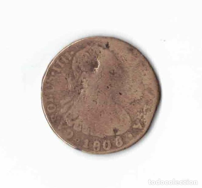 Monedas de Espa&ntilde;a: MONEDA 8 MARAVED&Iacute;S CARLOS IV - A&ntilde;o 1808 - COBRE - SEGOVIA / Variante