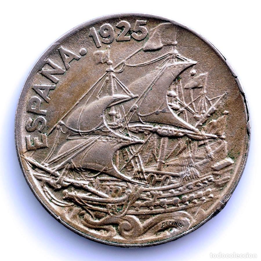 Monedas de Espa&ntilde;a: SC-Alfonso XIII. 25 c&eacute;ntimos &rdquo;Carabera&rdquo; 1925 PC. Madrid. EBC/XF. N&iacute;quel 7 g.