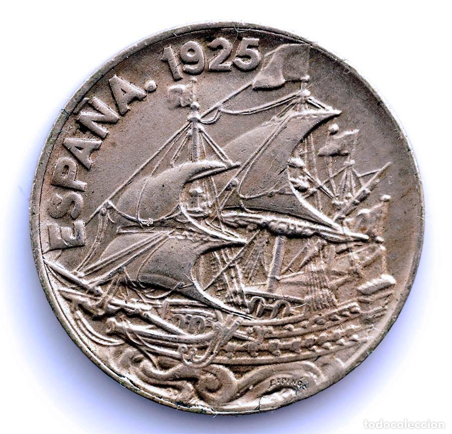 Monedas de Espa&ntilde;a: SC-Alfonso XIII. 25 c&eacute;ntimos &rdquo;Carabera&rdquo; 1925 PC. Madrid. SC-/UNC-. N&iacute;quel 7 g.