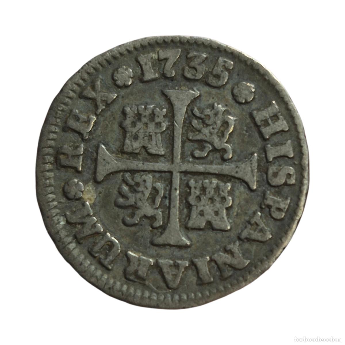 Monedas de Espa&ntilde;a: NT/ FELIPE V &frac12; REAL 1735 MADRID (E1450)