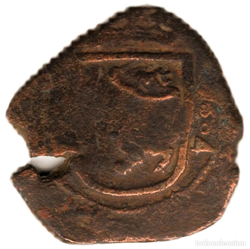 Moedas de Espanha: 8 maraved&iacute;s 1641 Felipe IV contramarcado Burgos