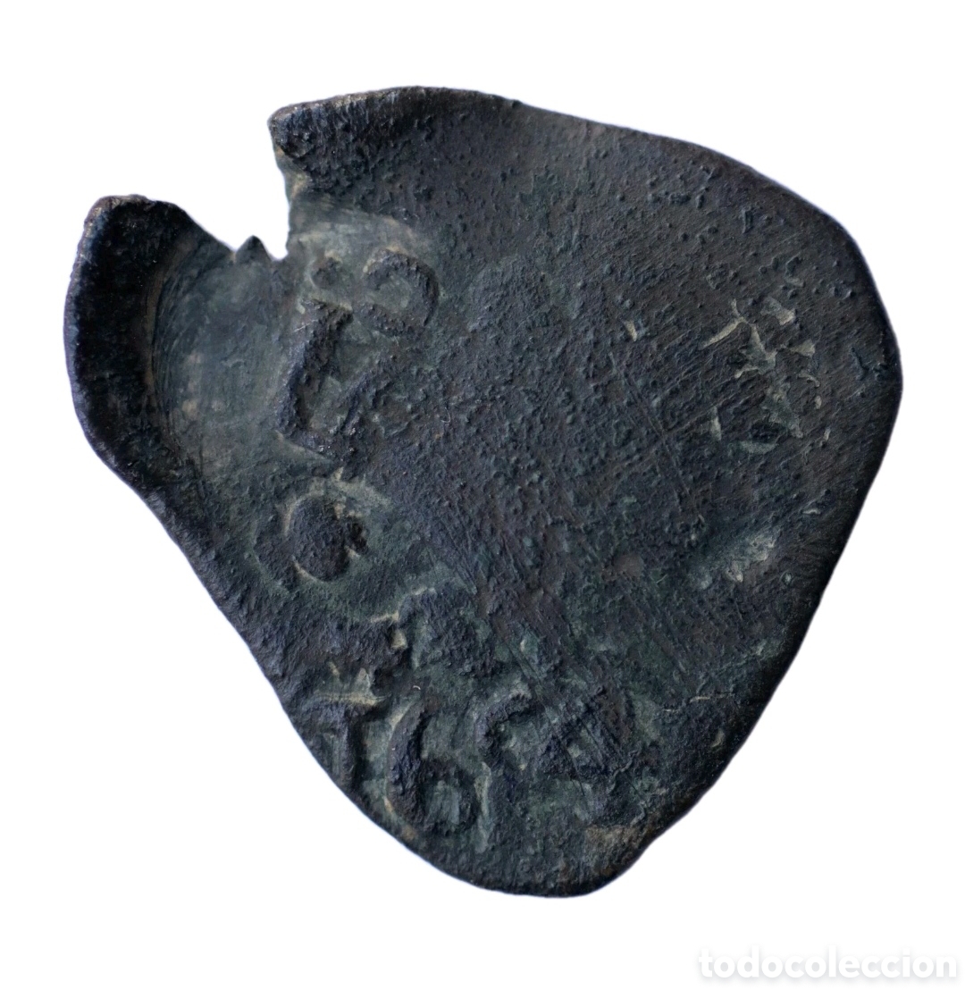 Monedas de Espa&ntilde;a: 2 MARAVEDIS RESELLADOS A 4 1654 GRANADA