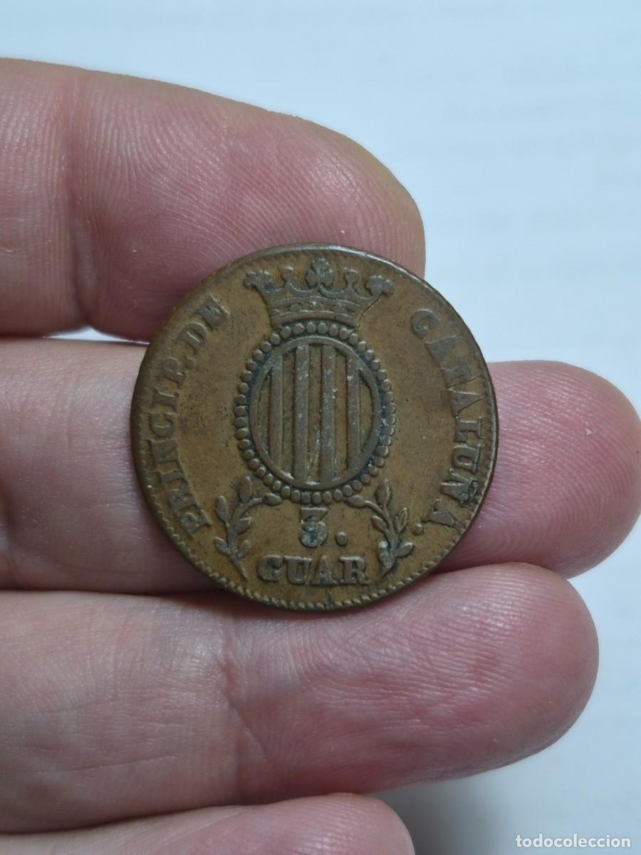 Monedas de Espa&ntilde;a: NT/ ISABEL II 3 CUARTOS 1837 CATALU&Ntilde;A (E1466) - Foto 2