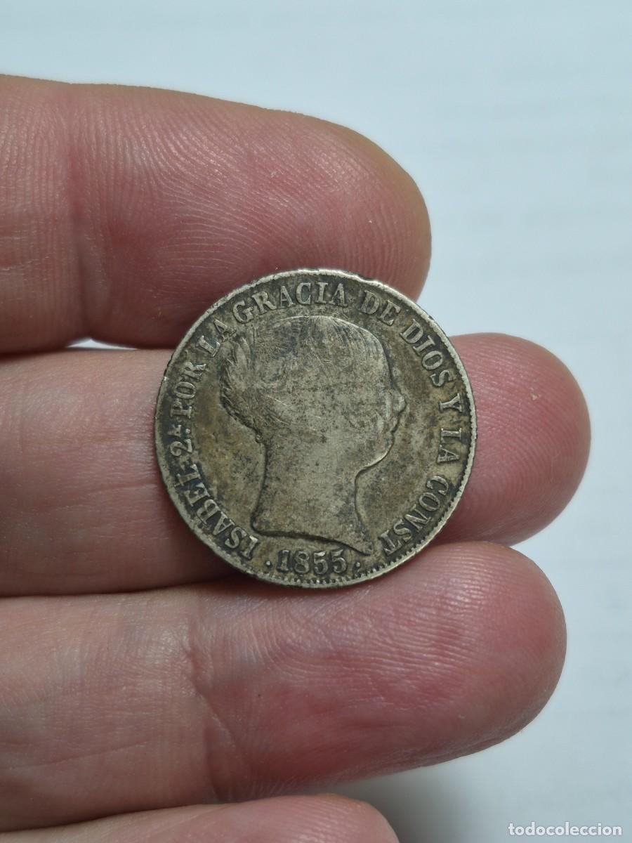 Monedas de Espa&ntilde;a: NT/ ISABEL II 4 REALES 1855 BARCELONA ESCASA (E1467)