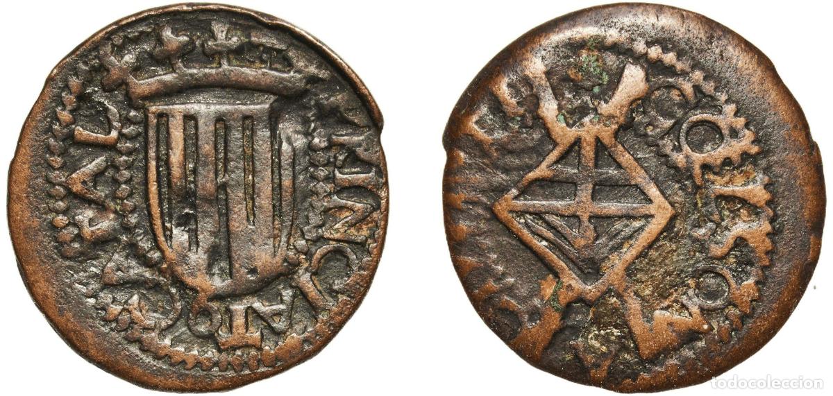 Monedas de Espa&ntilde;a: Spain Principality of Catalonia 1641 Seiseno (Solsona,PRINCIPAT) Copper Solsona 3.71g VF Cal 211 Au