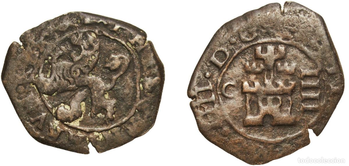 Monedas de Espa&ntilde;a: Spain Kingdom ND (1474-1504) 4 Maravedis - Felipe III (hammered) Copper Cuenca Mint 2.03g VF KM 6.3