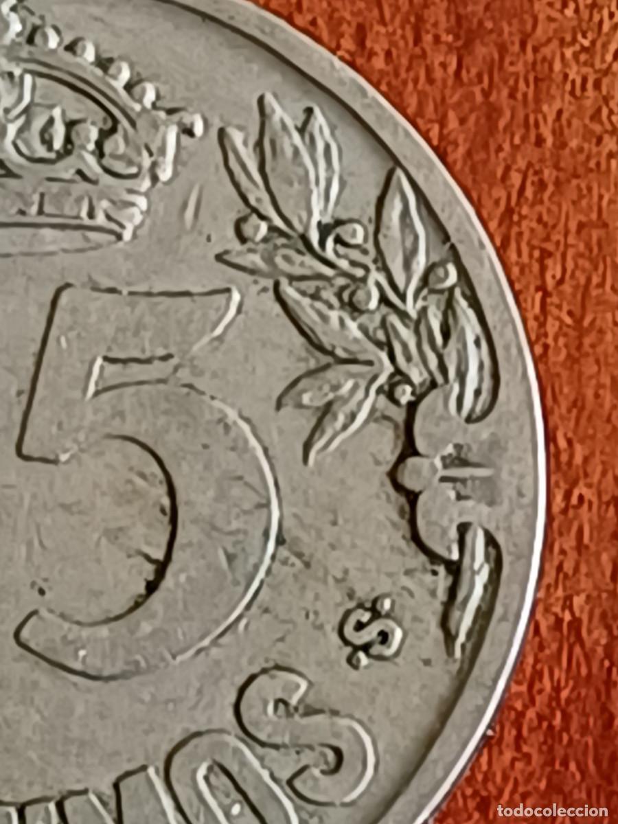 Monedas de Espa&ntilde;a: Moneda de 25 c&eacute;ntimos del a&ntilde;o 1925. Error en la &Ntilde; que es una N en este caso. - Foto 8