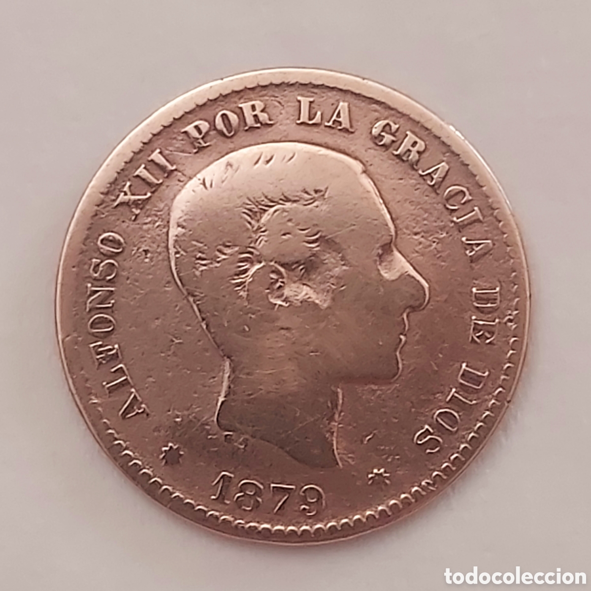 Monedas de Espa&ntilde;a: MONEDA ESPA&Ntilde;A ALFONSO XII 5 C&Eacute;NTIMOS A&Ntilde;O 1879 COBRE