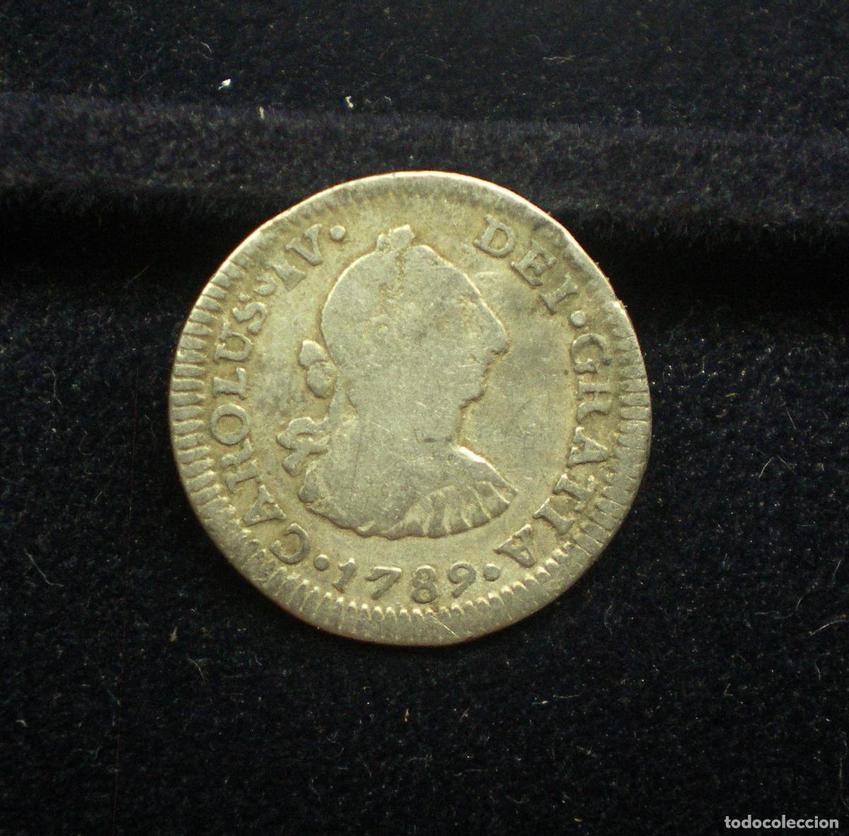 Monedas de Espa&ntilde;a: CARLOS IV - 1 REAL de PLATA - 1789 MEXICO - BUSTO de CARLOS III
