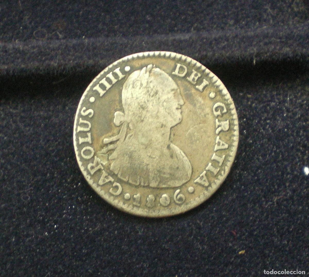 Monedas de Espa&ntilde;a: CARLOS IV - 1 REAL de PLATA - 1806 MEXICO