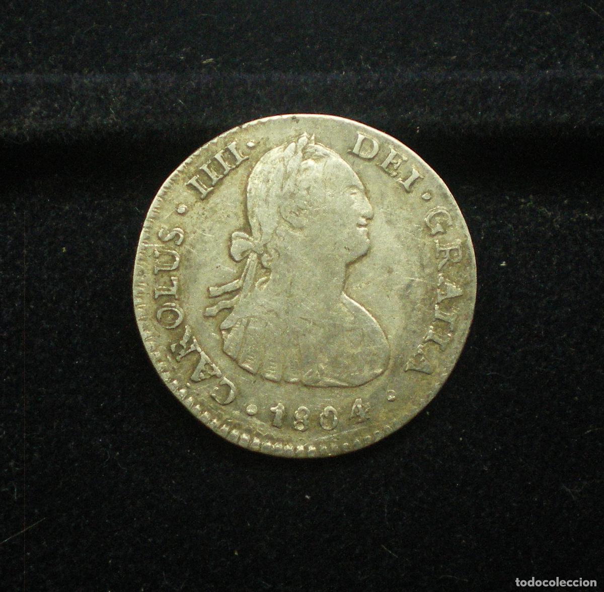 Monedas de Espa&ntilde;a: CARLOS IV - 1 REAL de PLATA - 1804 MEXICO