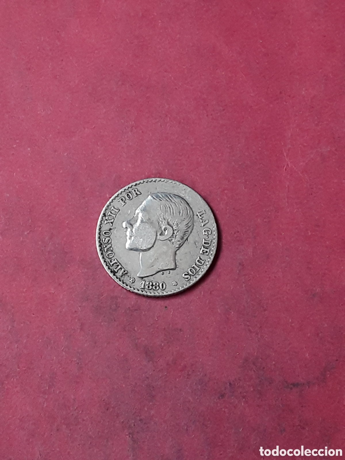 M&uuml;nzen von Spanien: 50 CENTIMOS 1880 PLATA. ALFONSO XII