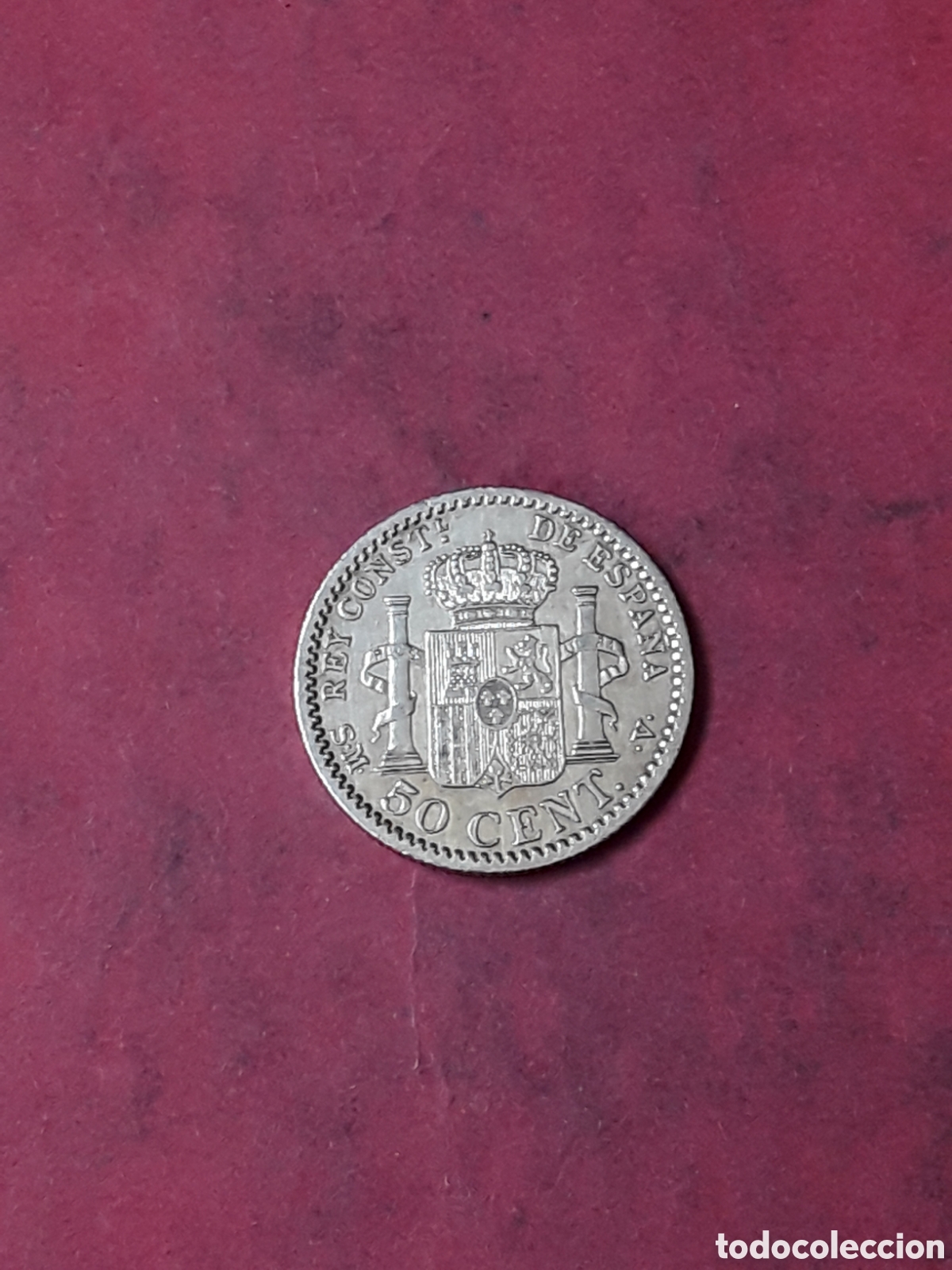 Monedas de Espa&ntilde;a: 50 CENTIMOS 1904 ALFONSO XIII - Foto 2
