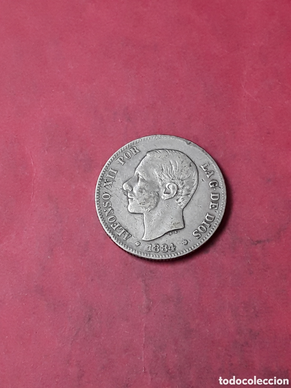 Moedas de Espanha: 2 PESETAS 1884 PLATA ALFONSO XII
