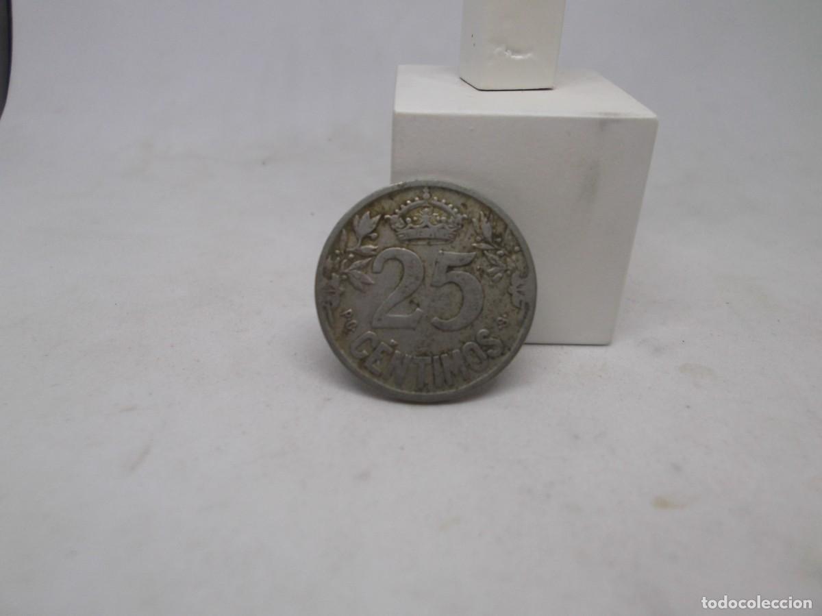 Monedas de Espa&ntilde;a: Moneda Espa&ntilde;a 1925 de 25 Centimos - Foto 2