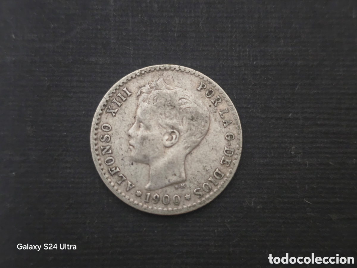 Monedas de Espa&ntilde;a: 50 C&Eacute;NTIMOS DE 1900....ALFONSO XIII..2,5 GRAMOS DE PLATA...MUY BONITA....S3/03....ES EL DE LAS FOTOS