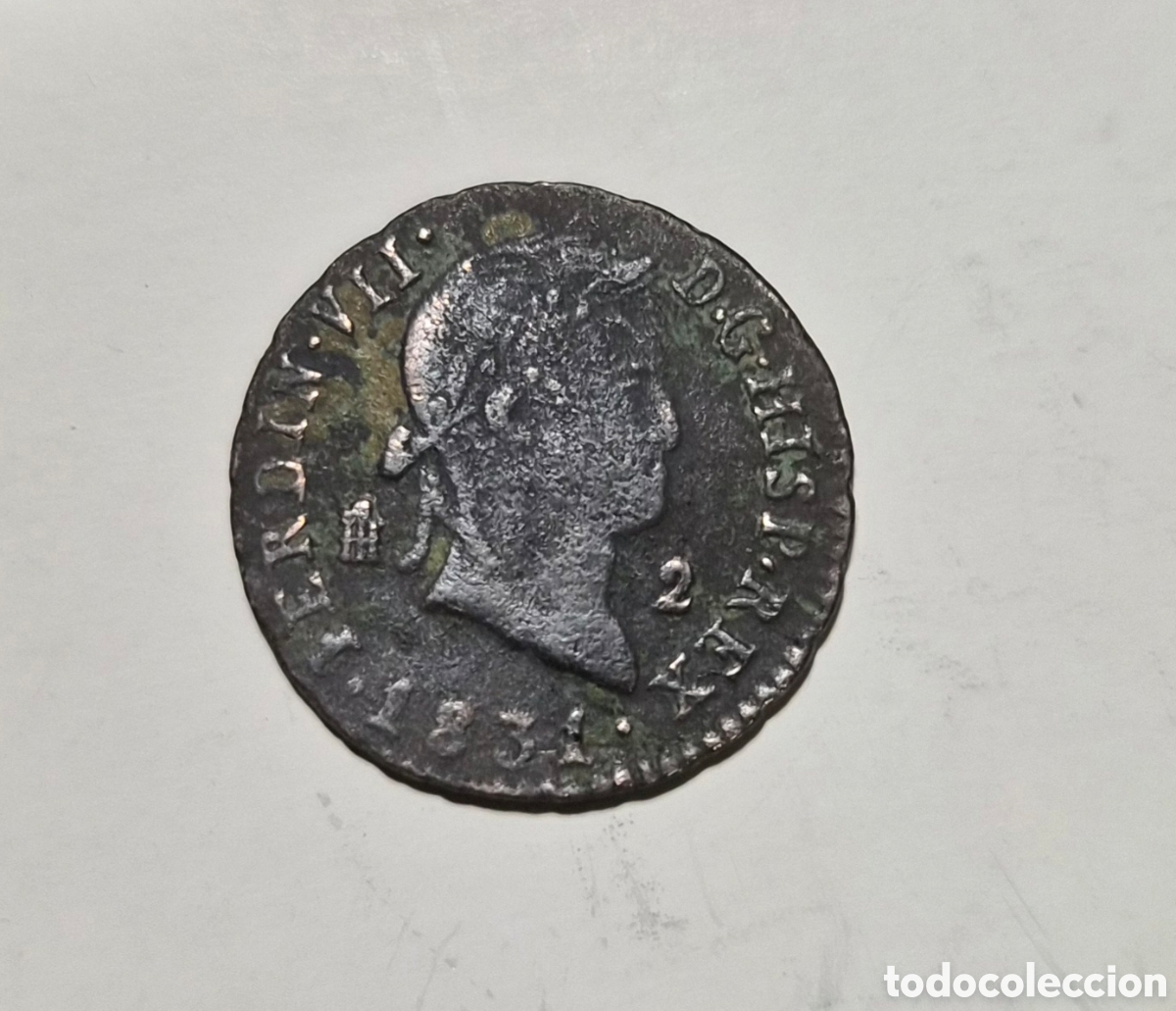 Monedas de Espa&ntilde;a: 2 maraved&iacute;es de Fernando VII 1831 &ndash; Segovia &ndash; Cobre