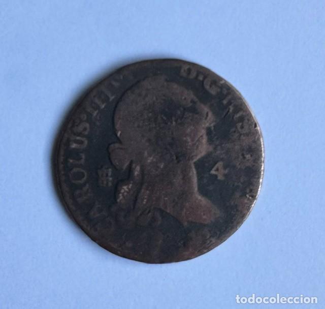 Monedas de Espa&ntilde;a: 4 MARAVED&Iacute;S - CAROLUS III - CECA SEGOVIA - 1774