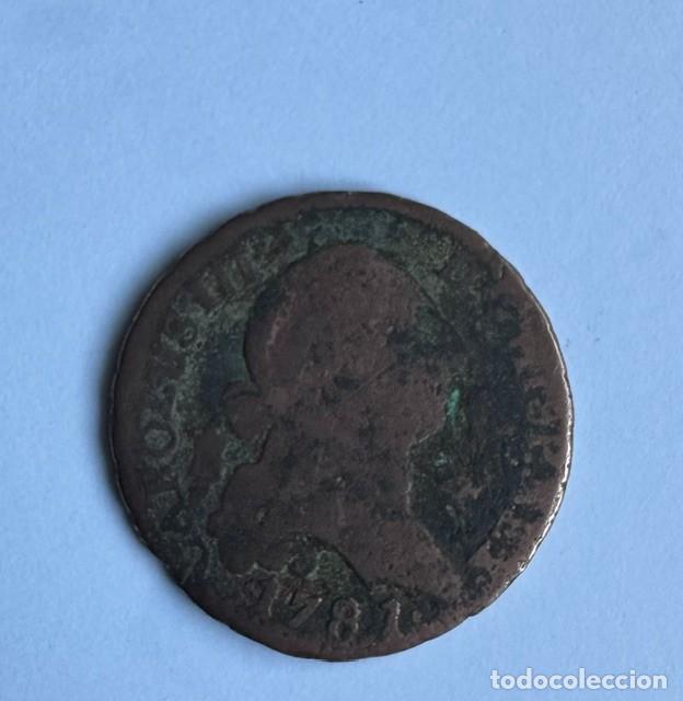 Monedas de Espa&ntilde;a: 4 MARAVED&Iacute;S - CARLOS III - CAROLUS III - CECA SEGOVIA - A&Ntilde;O 1781