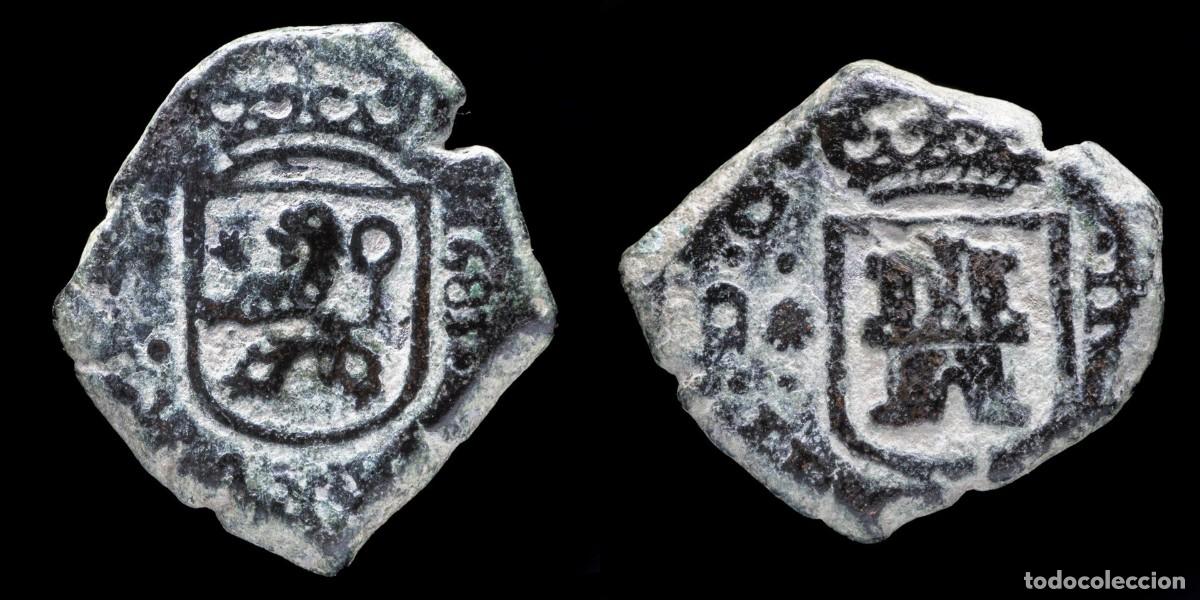 Monedas de Espa&ntilde;a: 1683, 2 Maravedis Charles II, Coru&ntilde;a Mint - 23 mm / 6,82 gr.