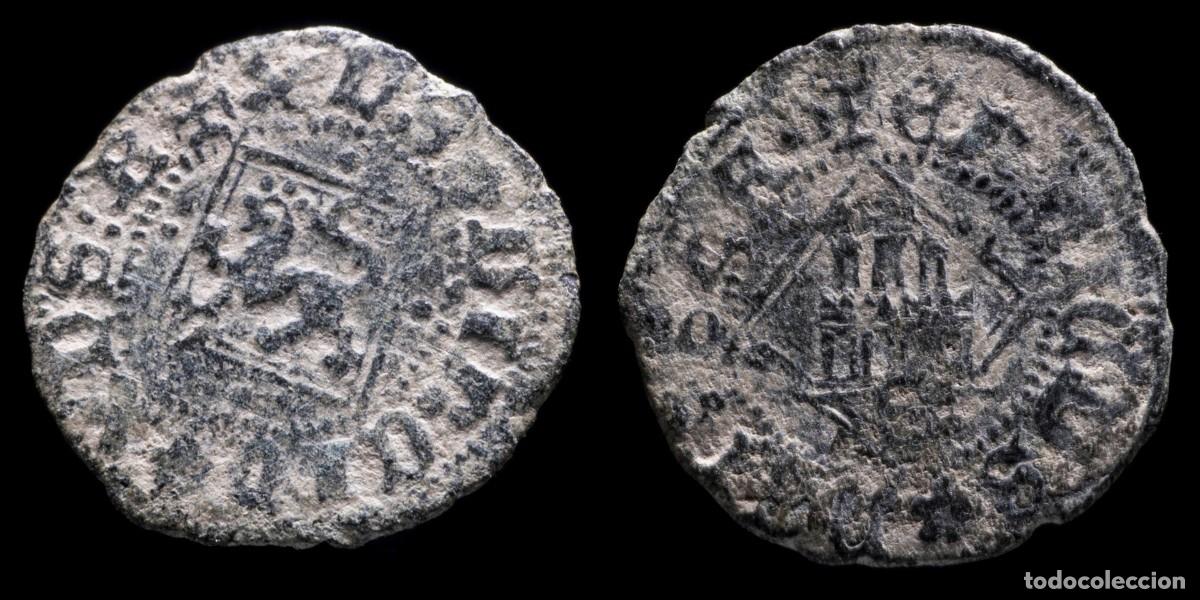 Monedas de Espa&ntilde;a: 1454/1474, Blanca Diamond Henry IV, Sevilla Mint (BAU 1194) - 19 mm / 1,49 gr.