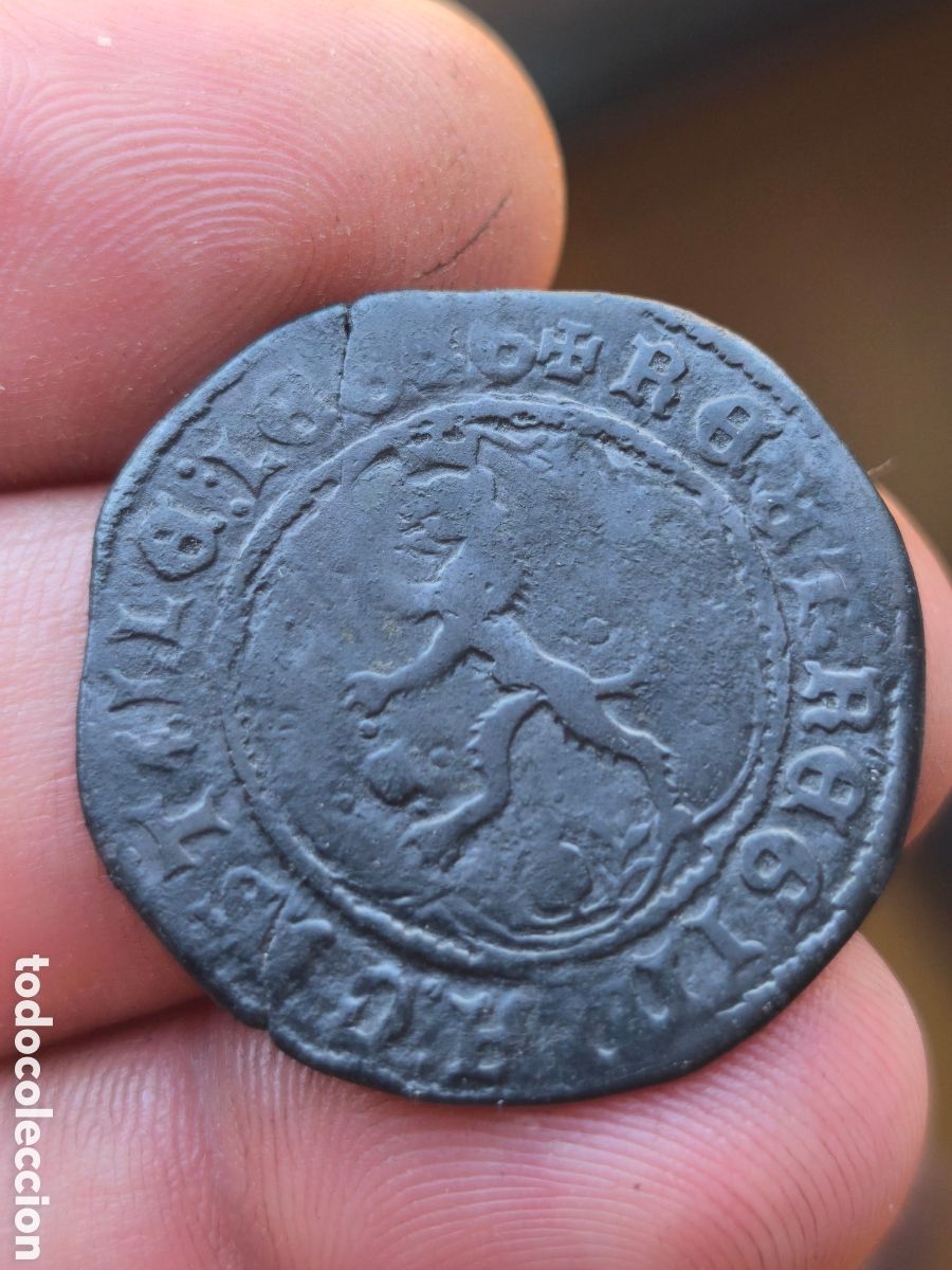 Monedas de Espa&ntilde;a: Reyes Cat&oacute;licos 4 maravedis Cuenca A