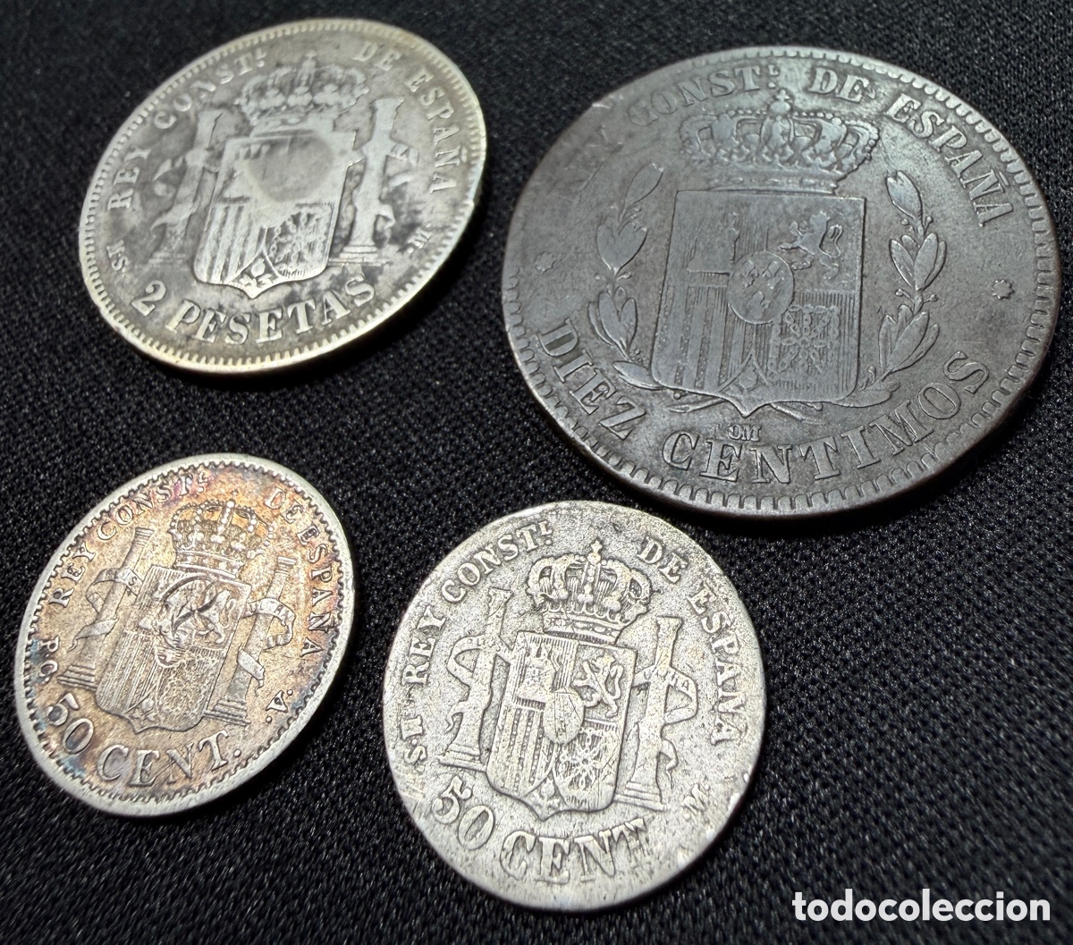 Monedas de Espa&ntilde;a: Lote c&eacute;ntimos Alfonso XII /XIII - Foto 4