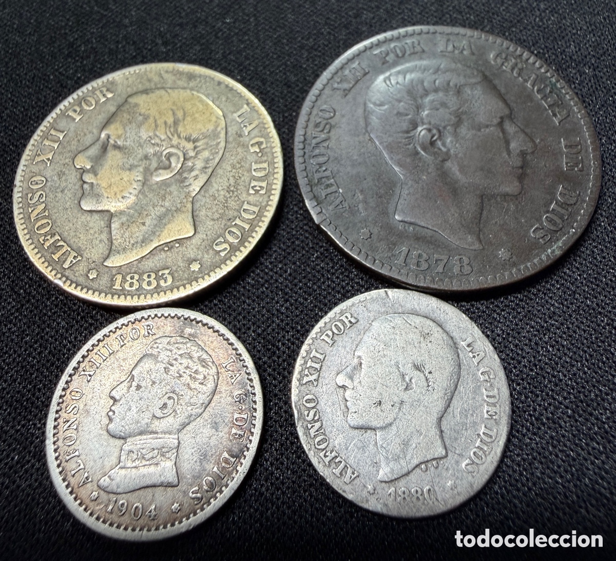 Coins of Spain: Lote c&eacute;ntimos Alfonso XII /XIII