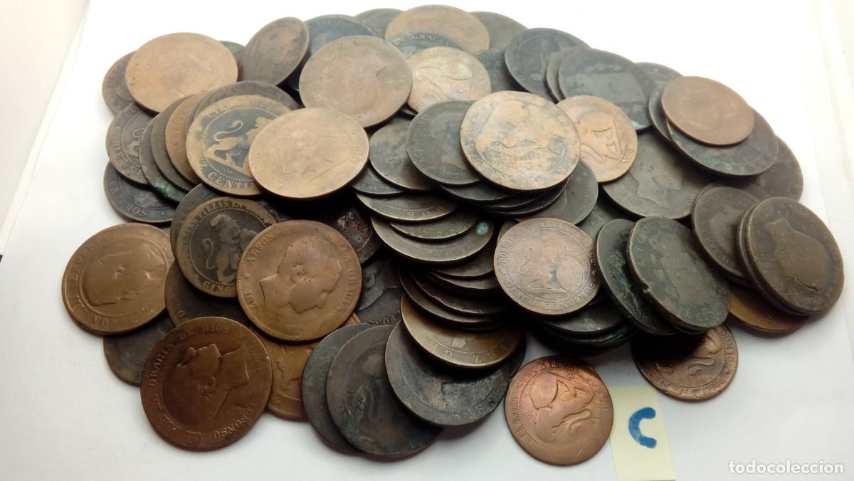 Coins of Spain: MONEDAS ALFONSO XII - XIII COBRE