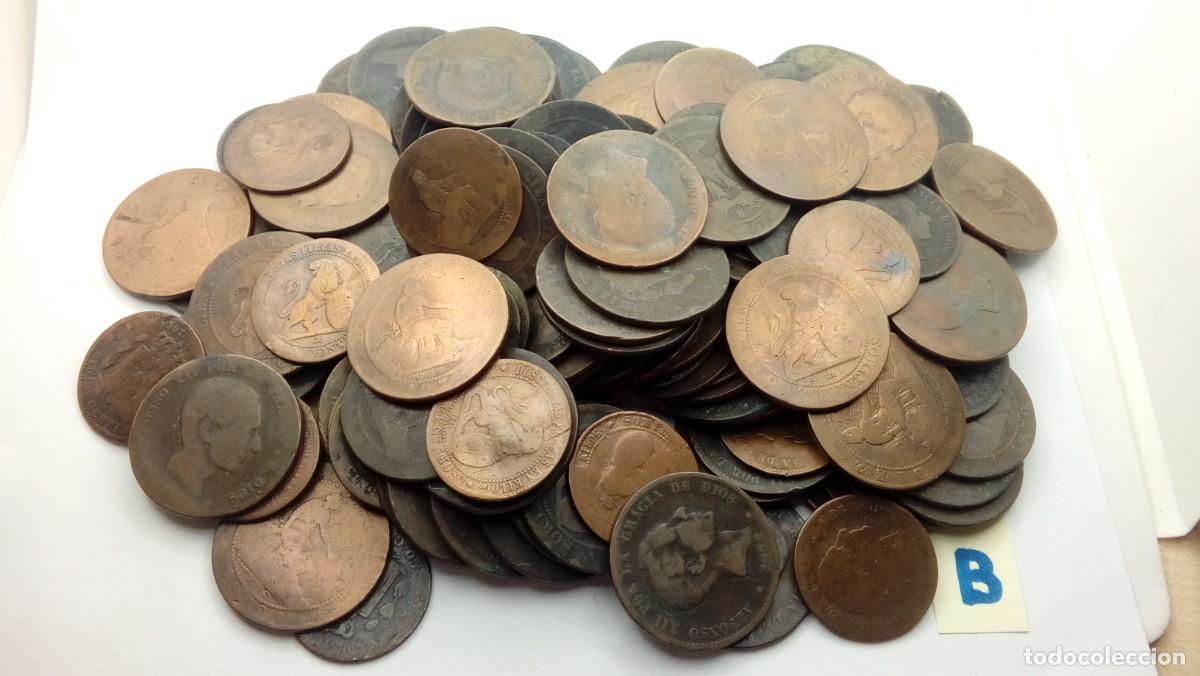 Coins of Spain: MONEDAS ALFONSO XII - XIII COBRE