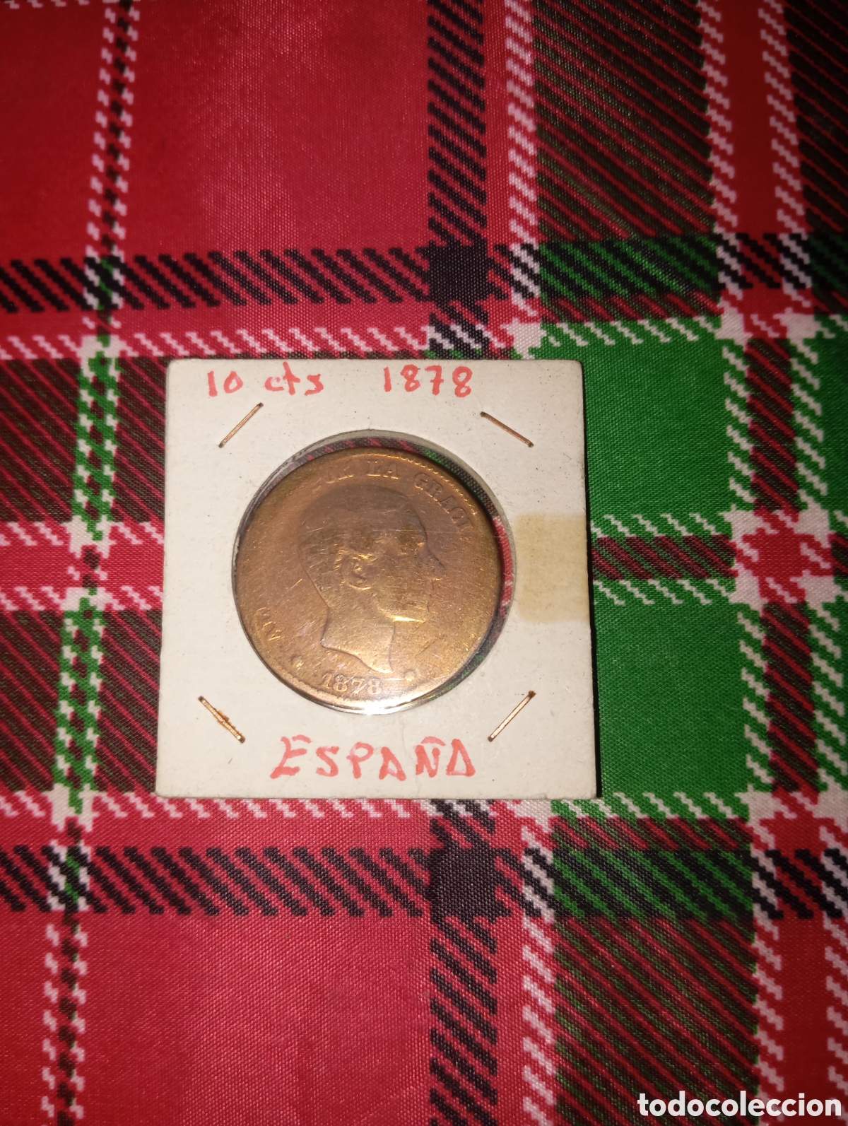 Monedas de Espa&ntilde;a: 10 cts 1878 moneda Espa&ntilde;a