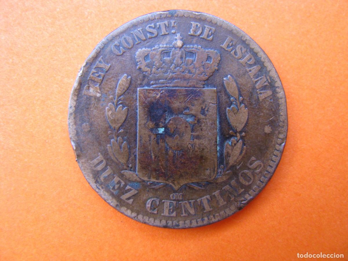 Monedas de Espa&ntilde;a: MONEDA ALFONSO XII DIEZ CENTIMOS 1879 - Foto 2