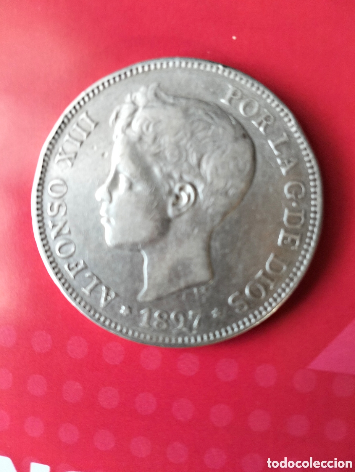 Monedas de Espa&ntilde;a: 1897*-97 Alfonso XIII 5 Pesetas. SGV Plata.