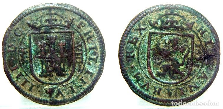 Monedas de Espa&ntilde;a: Moneda de FELIPE IV 8 Maraved&iacute;s 1621 Ingenio de Segovia