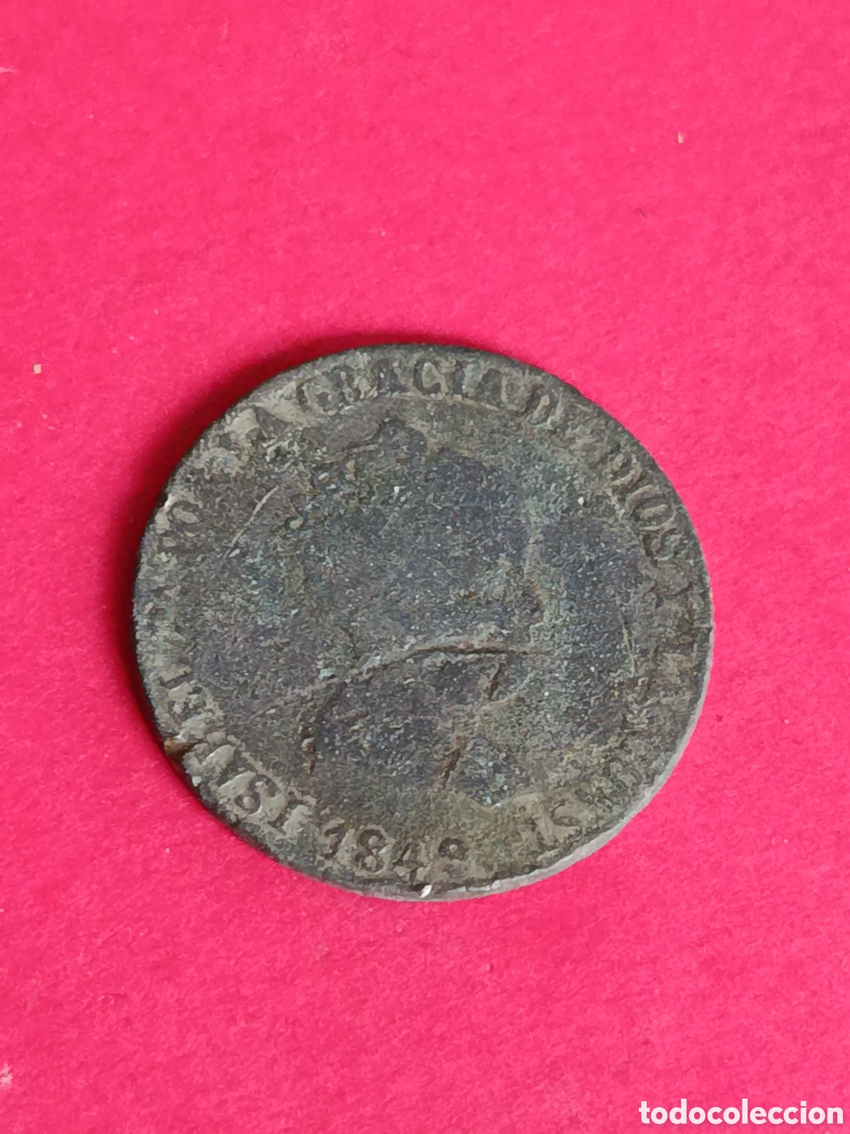 Monedas de Espa&ntilde;a: ISABEL II. 4 REALES DE 1849. FALSA DE &Eacute;POCA.