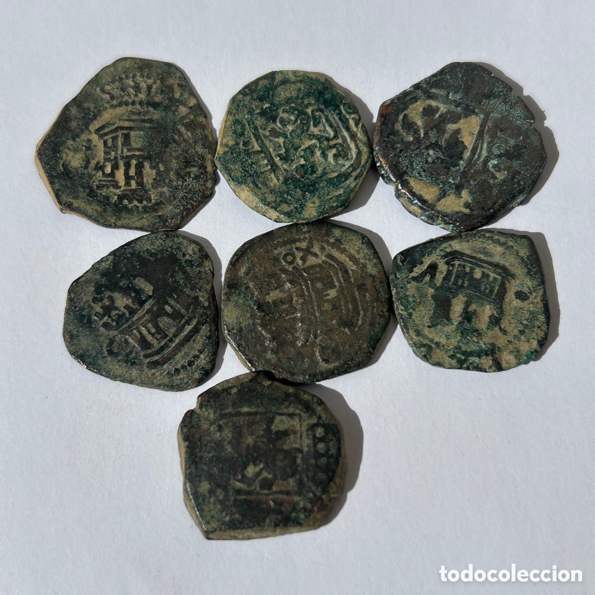 Monedas de Espa&ntilde;a: Lote maraved&iacute;s Austrias - Foto 4
