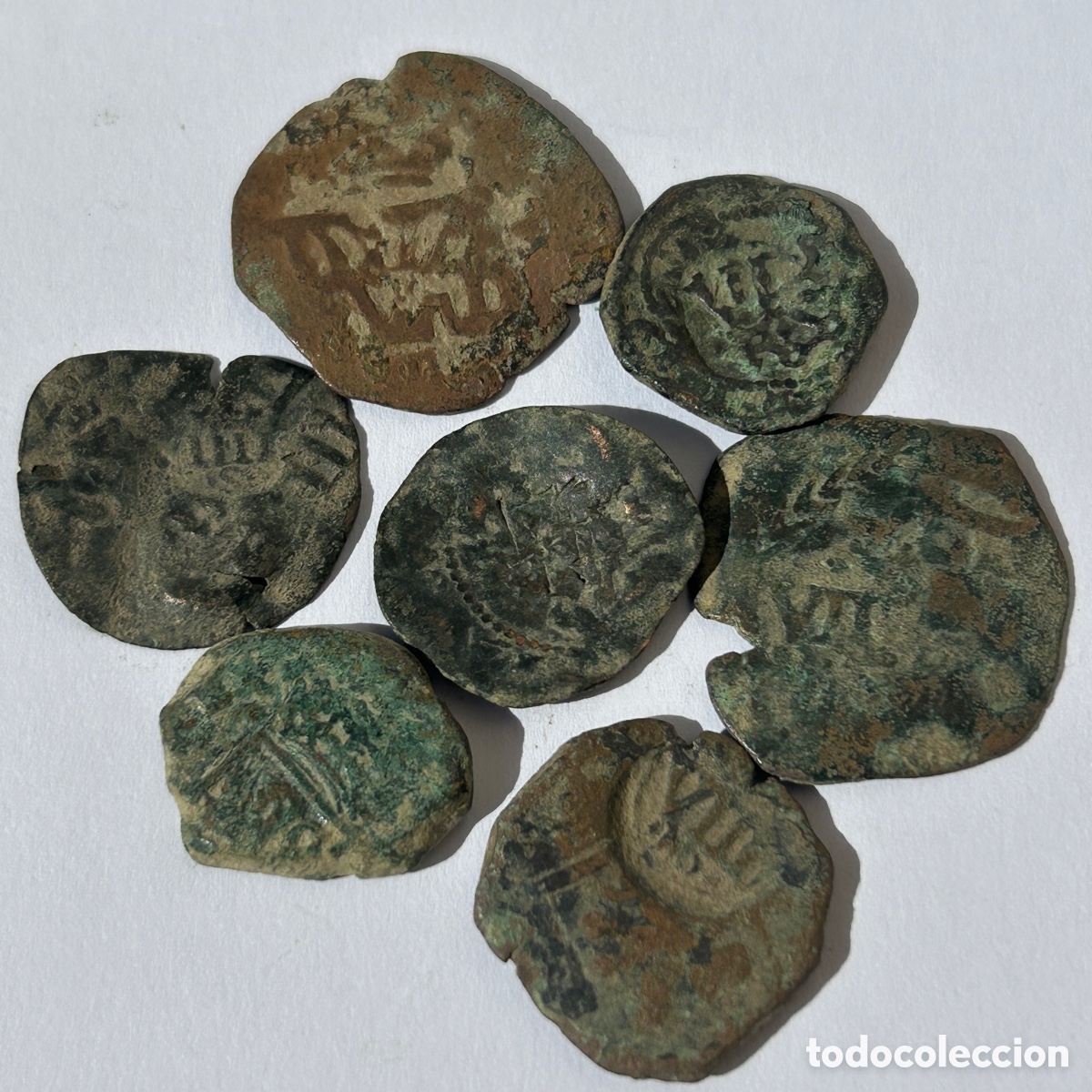 Monedas de Espa&ntilde;a: Lote resellos Austrias - Foto 2