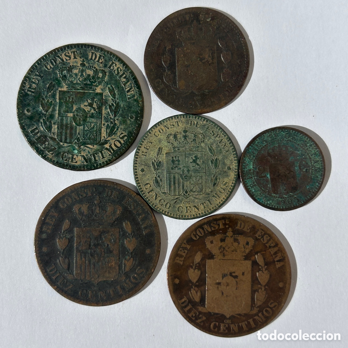 Monedas de Espa&ntilde;a: Lote c&eacute;ntimos Alfonso XII - Foto 5