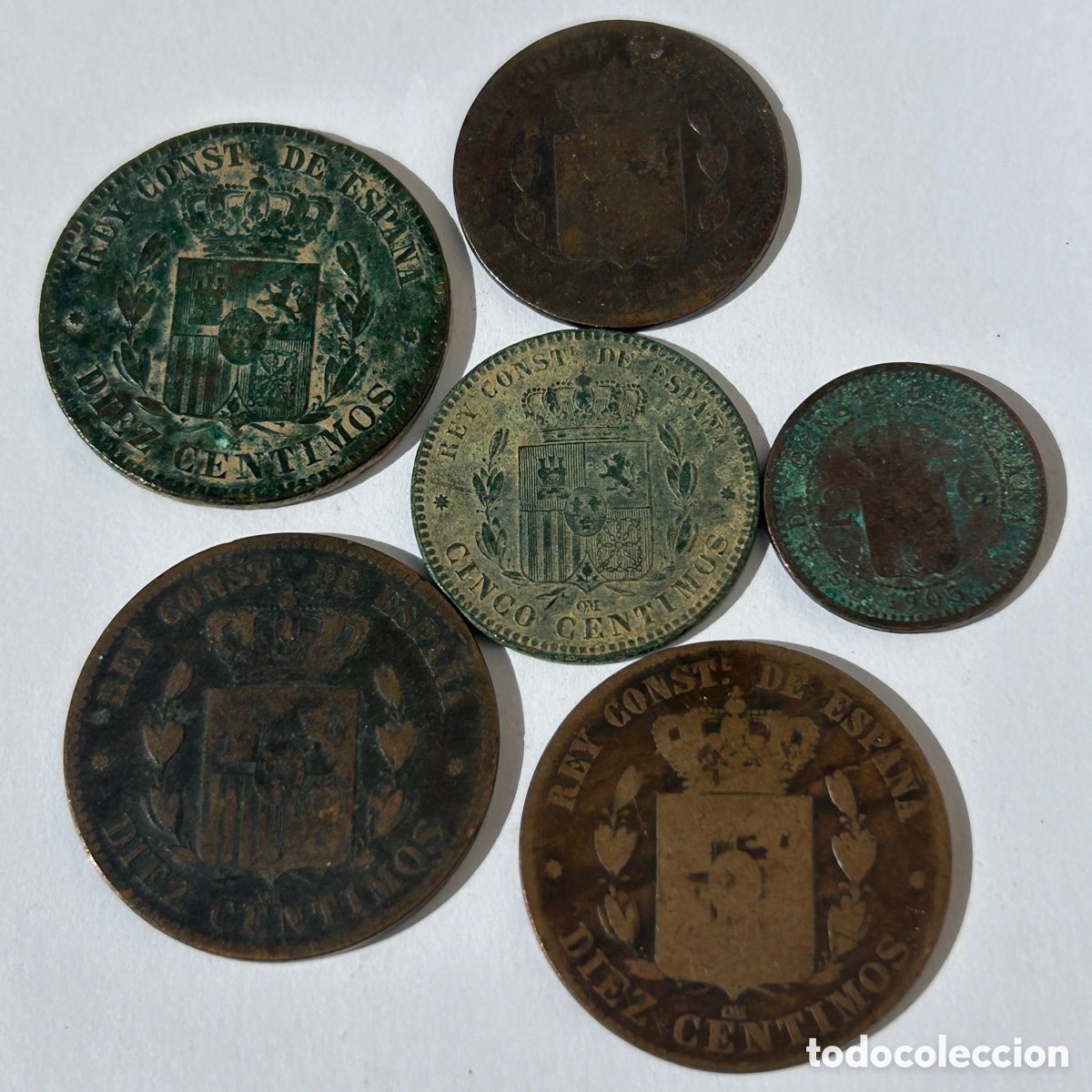 Monedas de Espa&ntilde;a: Lote c&eacute;ntimos Alfonso XII - Foto 6