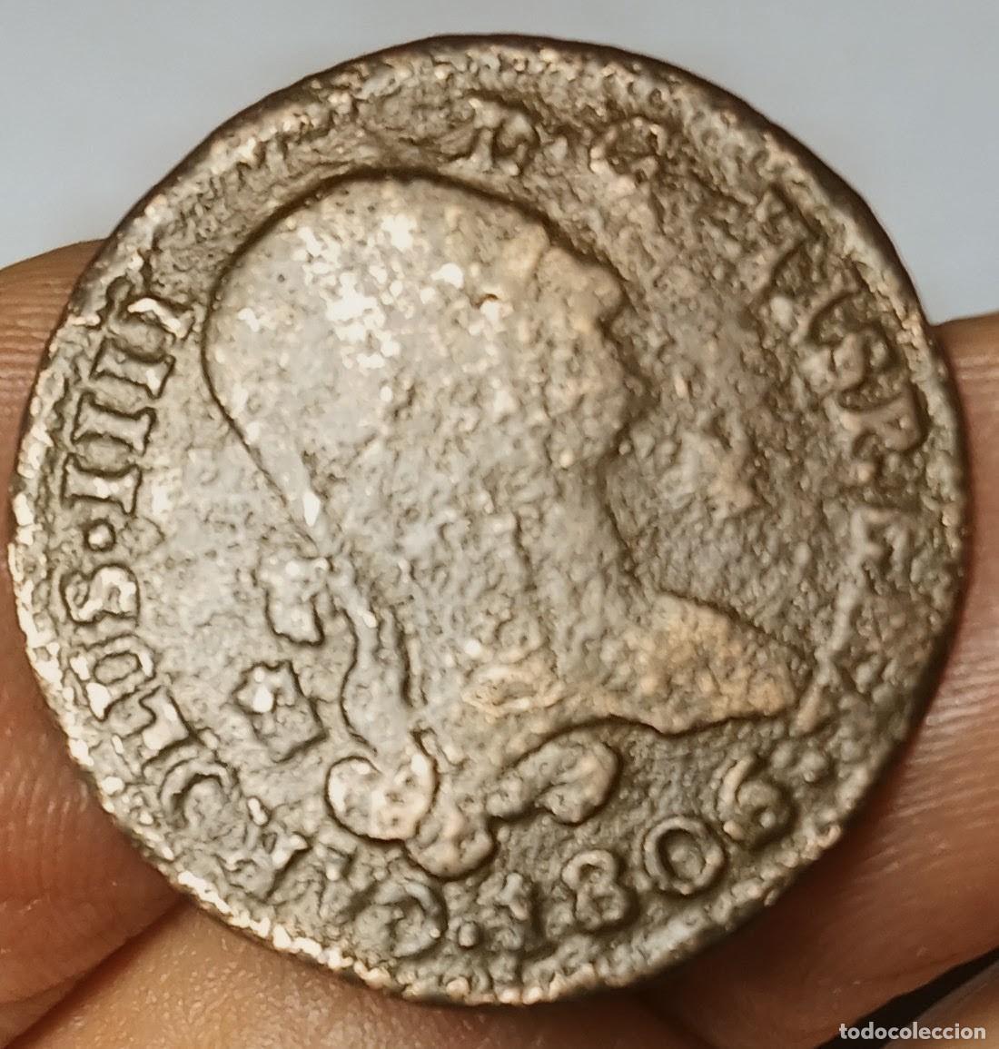 Monedas de Espa&ntilde;a: CARLOS IV 4 MARAVEDIS 1806 DE SEGOVIA, ENV&Iacute;O CORREO ORDINARIO 1,50,&euro;. CERTIFICADO 5,50